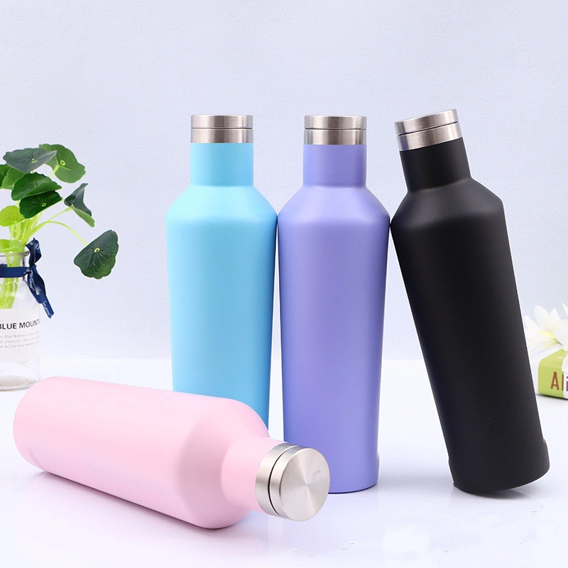 Stainless Steel Water Bottle Double Wall Sweatproof Vacuum Insulated Beer Storage Wine Tumbler Mug Glass Growler