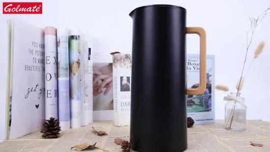 木製ハンドル付き魔法瓶コーヒージャグ